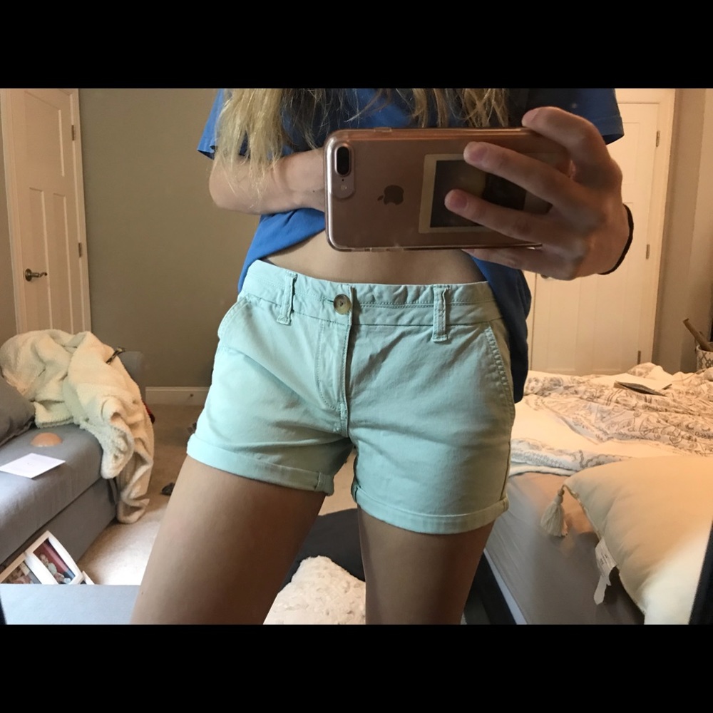 Teal Khaki AE shorts
